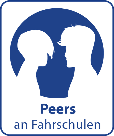 Das Logo von Peers an Fahrschulen.