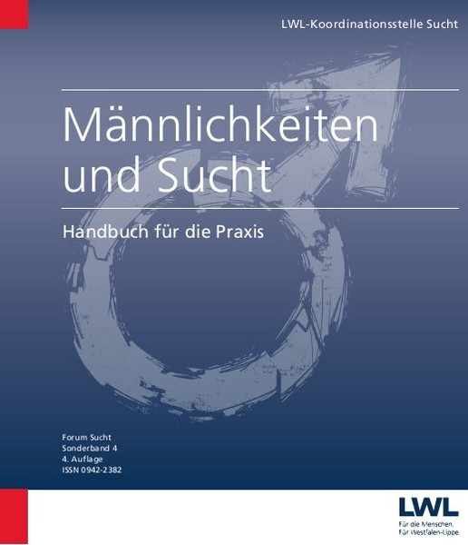 Titelseite des Handbuches "Männlichkeiten und Sucht"